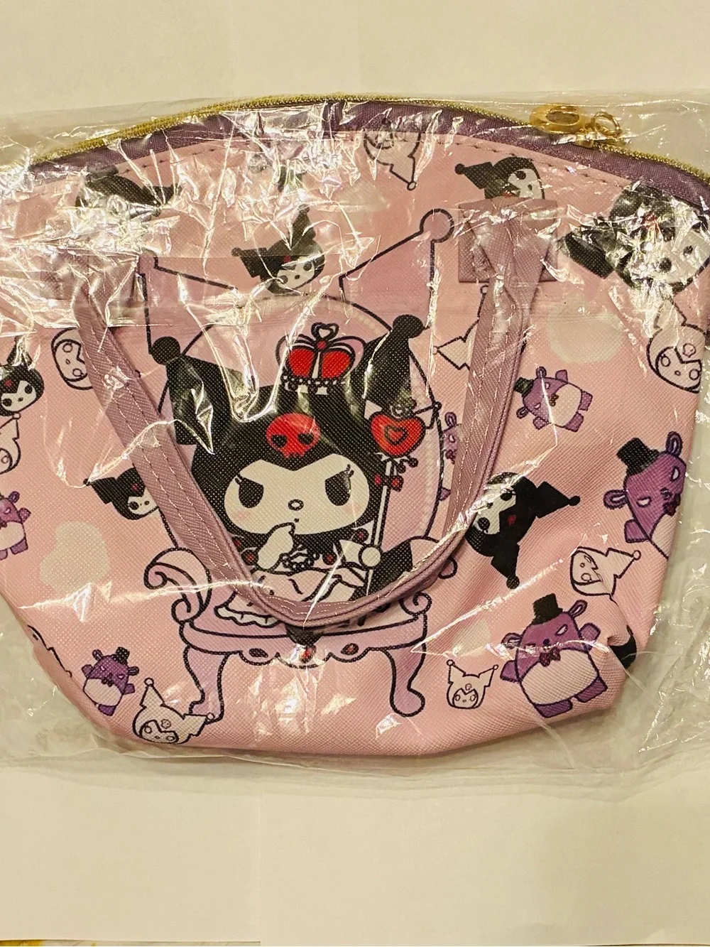 Sanrio Kuromi Small HandBag 2026 Removable Strap Purple NEW Sweet